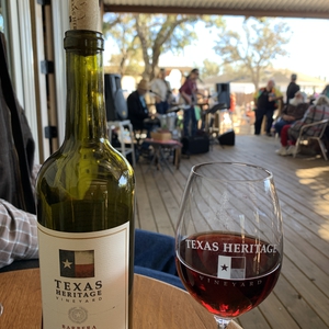 Walt Wilkins at Fredericksburg, TX in Texas Heritage Winery Tasting Room 2023