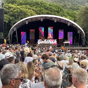 GoldFish at Cape Town, South Africa in Kirstenbosch Gardens Concert Stage 2023