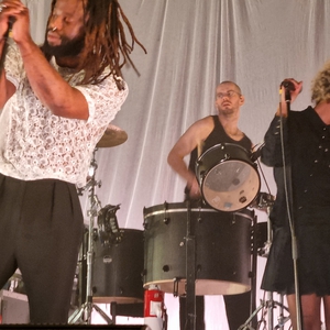 Young Fathers at Paris, France in Élysée Montmartre 2023