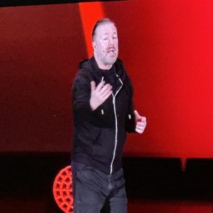 Ricky Gervais at Los Angeles, CA in Hollywood Bowl 2023