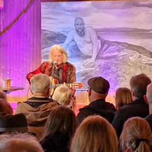Jan Eggum at Trondheim, Norway in Café Skuret 2023