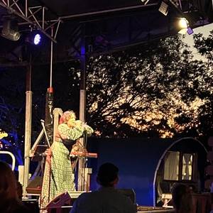 Kate Ceberano at Noosa Heads, Australia in Noosa Woods Jetty 2023
