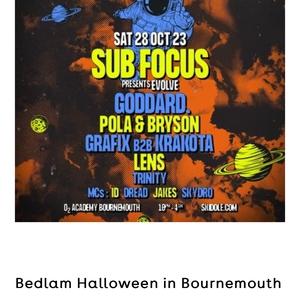 Sub Focus at Bournemouth, United Kingdom in O2 Academy Bournemouth 2023