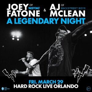 Joey Fatone and AJ McLean Present A Legendary Night Tickets, Tour Dates and Concerts