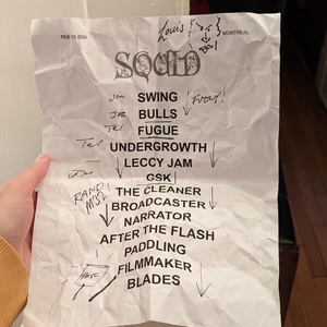 Squid at Montreal, QC in Club Soda 2024