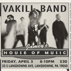 Burlington County Times Events - Vakili Band: Vakili at Jamey's House of Music!