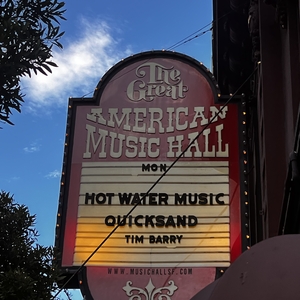 Hot Water Music at San Francisco, CA in Great American Music Hall 2024