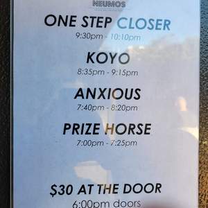 One Step Closer at Seattle, WA in Neumos 2024