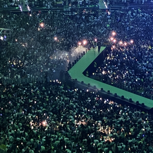 Feid at Madrid, Spain in Cívitas Metropolitano 2024