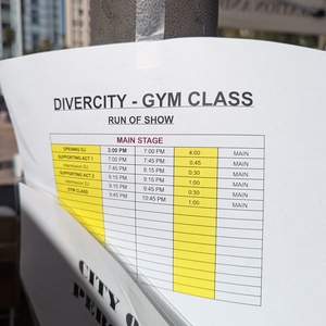 Gym Class Heroes at Los Angeles, CA in Pershing Square 2024