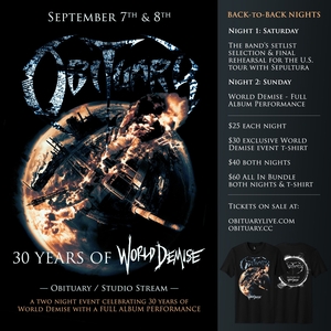 Obituary’s Live Stream Concert Sep 07, 2024 | Bandsintown