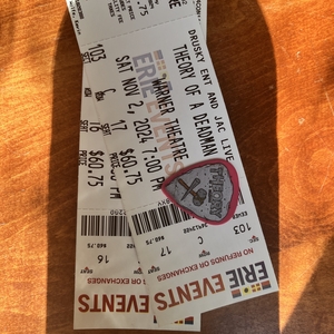 Theory of a Deadman at Erie, PA in Warner Theatre 2024