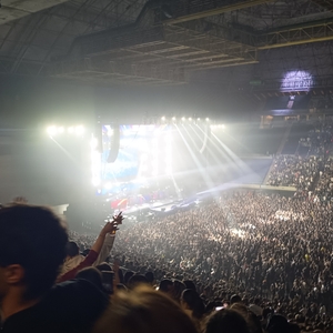 Melendi at Barcelona, Spain in Palau Sant Jordi 2024