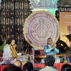 Debashish Bhattacharya at Kolkata, India in Sovabazar Rajbari 2025
