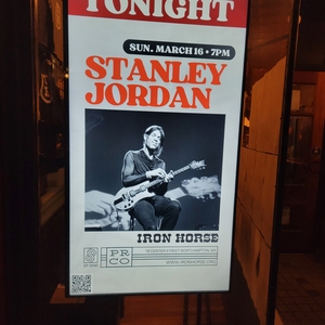 Stanley Jordan at Northampton, MA in The Iron Horse 2025