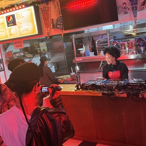 DJ Karaba at Los Angeles, CA in LaSorted's Pizzeria Chinatown 2025