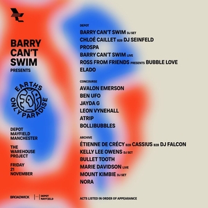 Barry Can't Swim Tickets, Tour Dates and Concerts