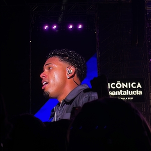 Myke Towers at Sevilla, Spain in Icónica Santalucía Sevilla Fest 2025