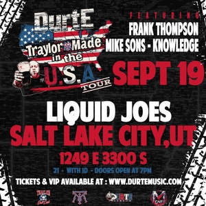 DurtE Salt Lake City Tickets, Liquid joe's Sep 19, 2025 | Bandsintown