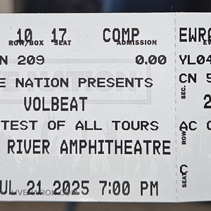 Volbeat at Auburn, WA in White River Amphitheatre 2025
