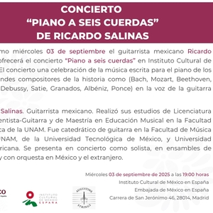 Ricardo Salinas @ Instituto Cultural de México en España