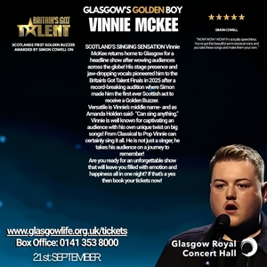 Vinnie McKee @ The Glasgow Royal Concert Hall