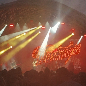 The Darkness at Belfast, United Kingdom in Custom House Square 2025