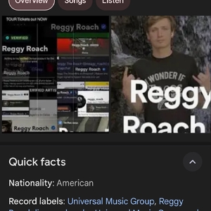 Reggy Roach Tickets, Tour Dates and Concerts