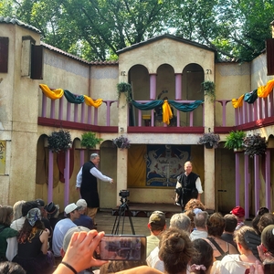Penn and Teller at Shakopee, MN in Minnesota Renaissance Festival 2025