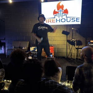 Bryson Gray at Chicago, IL in firehouse church 2025