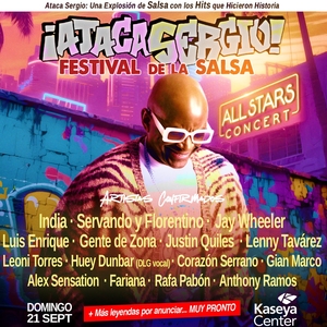 FESTIVAL DE LA SALSA ¡Ataca Sergio! @ Kaseya Center