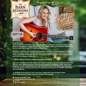 Ashley Jordan @ 'The Barn Sessions' Presents: Ashley Jordan: 'Homegrown Songwriters Showcase'