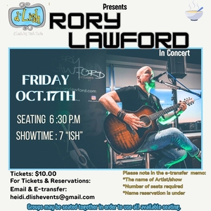 Billets, dates de tournée et concerts pour Rory Lawford Music
