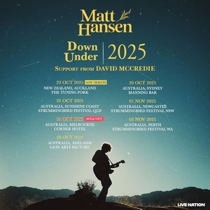 David McCredie Tickets, Tour Dates and Concerts