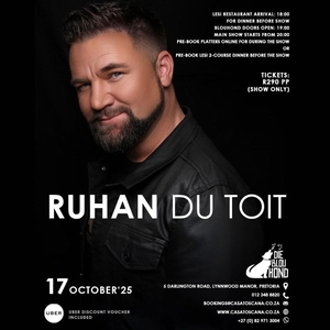 Ruhan du Toit @ Casa Toscana Lodge - Sensi Spa - LeSi Restaurant - Blou Hond Theatre