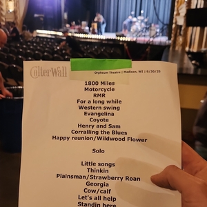 Colter Wall at Madison, WI in Orpheum Theater 2025