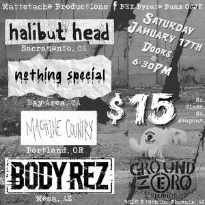 halibut head Phoenix Tickets, Ground Zero Studios Jan 17, 2026 ...