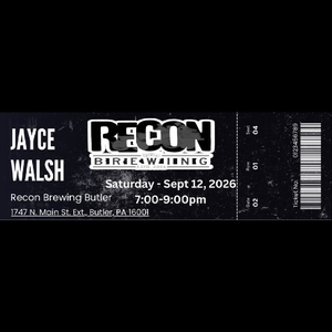 Jayce Walsh: Live at recon brewing butler!