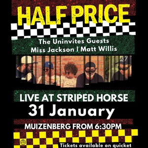 Half Price @ The Striped Horse Muizenberg