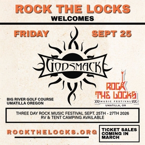 Poster: Godsmack at Big River Golf Course, Sep 25, 2026