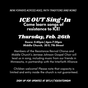 Resistance Revival Chorus @ Middle Collegiate Church