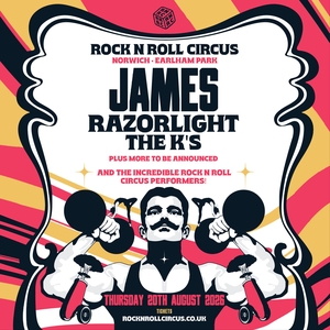 Rock’n’Roll　Circus　Tour　F james Norwich Tickets, Earlham Park Aug 20, 2026 | Bandsintown