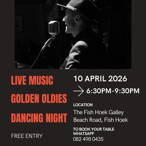 Free Gordon Rocker Cape Town Tickets, The Galley Fish Hoek Apr 10, 2026 ...