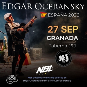 Entradas, fechas de la gira y Conciertos de Edgar Oceransky