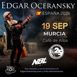 Entradas, fechas de la gira y Conciertos de Edgar Oceransky