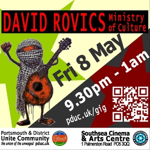David Rovics Portsmouth Tickets, Southsea Cinema & Arts Centre May 08 ...