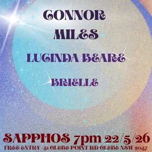 Free Connor Miles Sydney Tickets, Sappho Books, Cafe & Bar 2026年5月22日 ...