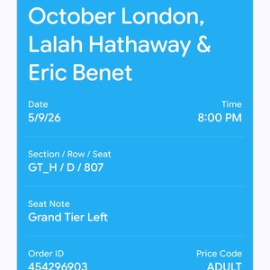 October London at undefined in undefined 2026