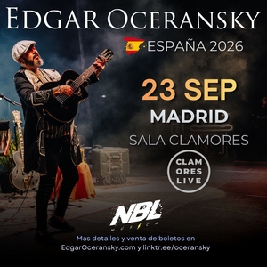 Entradas, fechas de la gira y Conciertos de Edgar Oceransky