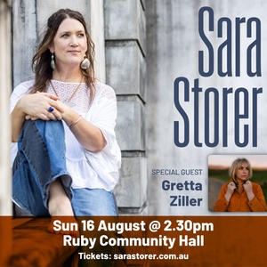 Sara Storer Ruby Tickets, Ruby community hall Aug 16, 2026 | Bandsintown